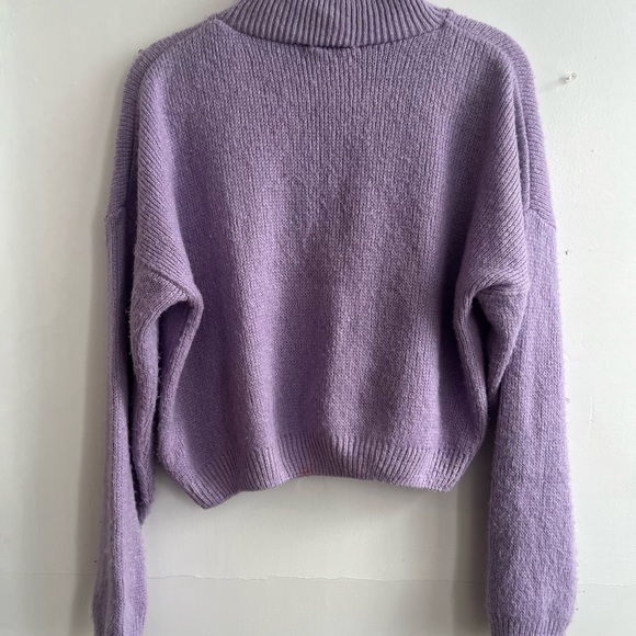 Nasty Gal Lavender Turtleneck Sweater - Picture 2 of 2